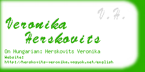 veronika herskovits business card